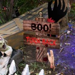Bloody Hands Halloween Yard Signs -Popfun bloody hands halloween yard signs 103424