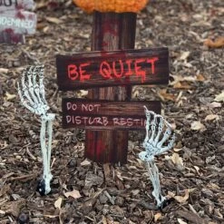 Bloody Hands Halloween Yard Signs -Popfun bloody hands halloween yard signs 698700