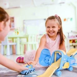 Blue Cargo Airplane Playset -Popfun blue cargo airplane playset 177820