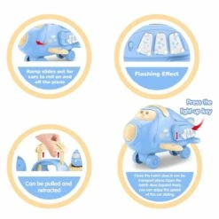 Blue Cargo Airplane Playset -Popfun blue cargo airplane playset 401943