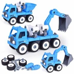 Blue Toy Construction Truck