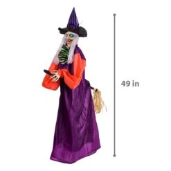 Broom-Riding Witch -Popfun broom riding witch 150854