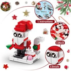 24 Sets Christmas Building Blocks Advent Calendar -Popfun building blocks christmas advent calendar 285547