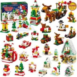 24 Sets Christmas Theme Building Blocks Advent Calendar -Popfun building blocks christmas advent calendar 559254