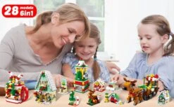 24 Sets Christmas Theme Building Blocks Advent Calendar -Popfun building blocks christmas advent calendar 674001