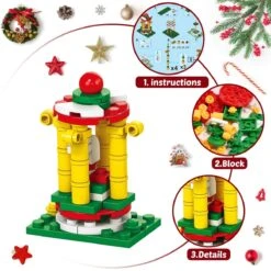 24 Sets Christmas Theme Building Blocks Advent Calendar -Popfun building blocks christmas advent calendar 771302