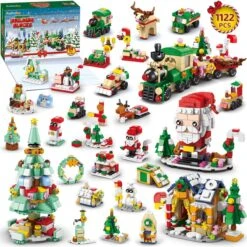 24 Sets Christmas Building Blocks Advent Calendar -Popfun building blocks christmas advent calendar 807423