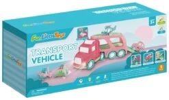 Truck Toys For Kids 2-4, Kids Toys Girls Age 2 3 4 5, Toddler Princess Girl Toys Carrier Truck With Cars And Planes, Toddler Birthday Gifts With Music & Lights For 2 3 4 5 Year Girls -Popfun cartoon vehicles with carrier truck 283416