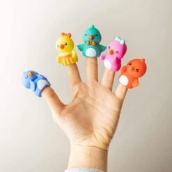 Easter Toys Chicks And Bunnies Finger Puppets (10pcs) -Popfun chicks and bunnies finger puppets 499653