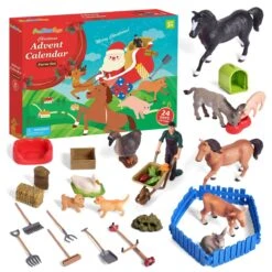 Popfun -Popfun christmas advent calendar for kids farm set 569991