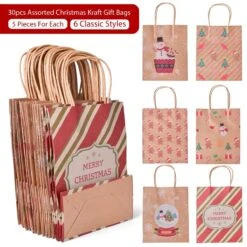 Christmas Gift Bags- Holiday Mix -Popfun christmas gift bags holiday mix 475493