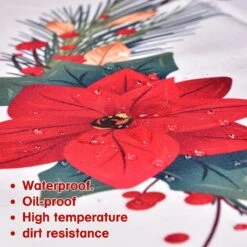 Christmas Home Decor: The Mistletoe Tablecloth -Popfun christmas home decor the mistletoe tablecloth 459432