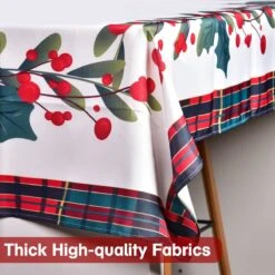 Christmas Home Decor: The Mistletoe Tablecloth -Popfun christmas home decor the mistletoe tablecloth 712870