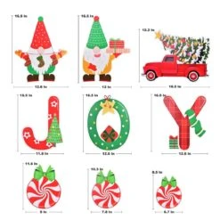 Christmas JOY Yard Sign -Popfun christmas joy yard sign 402444