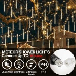 Christmas Meteor String LED Lights -Popfun christmas meteor light string led 400359