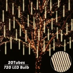Christmas Meteor String LED Lights -Popfun christmas meteor light string led 834981