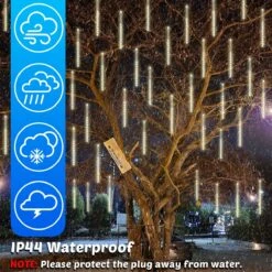 Christmas Meteor String LED Lights -Popfun christmas meteor light string led 909151