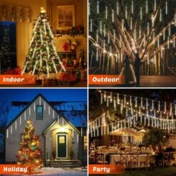 Christmas Meteor String LED Lights -Popfun christmas meteor light string led 943169