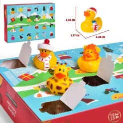 Christmas Rubber Ducks Advent Calendar -Popfun christmas rubber ducks advent calendar 141702