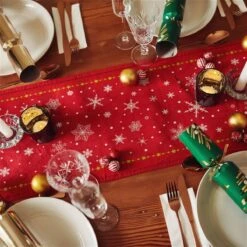 Christmas Santa Claus Table Runner -Popfun christmas santa claus table runner 836596
