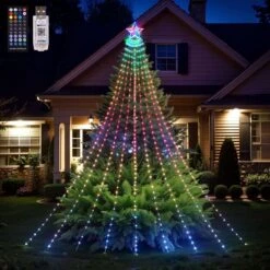 Christmas Tree Waterfall String Lights