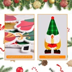 Christmas Yard Sign Stakes 5pcs -Popfun christmas yard sign stakes 5 pcs 414852