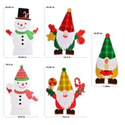 Christmas Yard Sign Stakes 5pcs -Popfun christmas yard sign stakes 5 pcs 674076