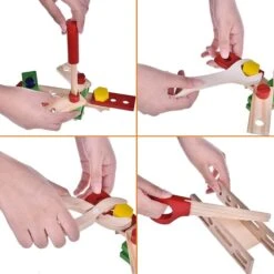 Classic Wooden Toolbox -Popfun classic wooden tool box 427002