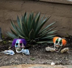 Clown Pumpkin Lawn Set