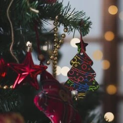 Colorful Christmas Scratch Art -Popfun colorful christmas scratch art 585998