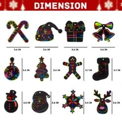Colorful Christmas Scratch Art -Popfun colorful christmas scratch art 974490