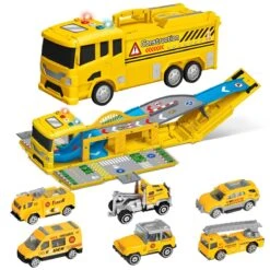 Construction Truck Carrier Toy Set -Popfun construction truck carrier toy set 319807