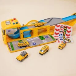 Construction Truck Carrier Toy Set