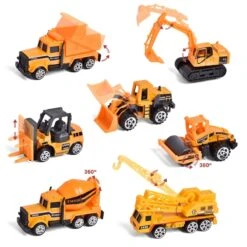 Construction Vehicles Playmat Set -Popfun construction vehicles playmat set 209485
