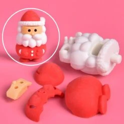 Cute 3D Puzzle Erasers For Kids 60pcs -Popfun cute 3d puzzle erasers for kids 60pcs 260711