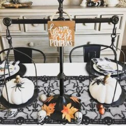 Dancing Skeleton Table Runner Set -Popfun dancing skeleton table runner set 213288