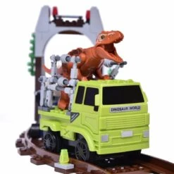 Prehistoric Dinosaurs Train Set -Popfun dinosaur tracks and toy cars 899634