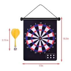 Double Sided Magnetic Dart Board For Kids -Popfun double sided magnetic dart board for kids 232341