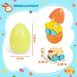 Easter Egg Cartoon Cars 18pcs -Popfun easter egg cartoon cars 773914