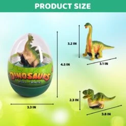 Easter Egg Prefilled With Dinosaur Pull-Back Cars 12 Pcs -Popfun easter egg prefilled with dinosaur pull back cars 12 pcs 961169