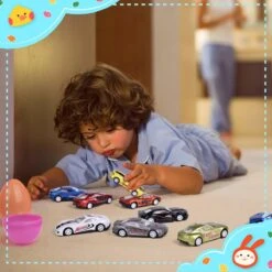 Easter Eggs Prefilled With Car Toys 12pcs -Popfun easter eggs prefilled with car toys 12 pcs 823924