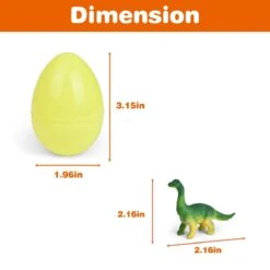 48 Pcs Easter Eggs Prefilled With Mini Toys Figures -Popfun easter eggs prefilled with dinosaur toys 48 pcs 693260
