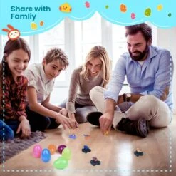 Easter Eggs Prefilled With Launcher Monster Vehicles 18pcs -Popfun easter eggs prefilled with launcher monster vehicles 18 pc 920959