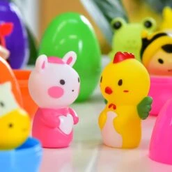 Easter Eggs Prefilled With Finger Puppet Toys 12pcs -Popfun easter finger puppet with eggs 475624