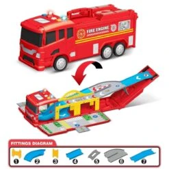 Electric Fire Carrier Truck -Popfun electric fire truck with carrier 665061