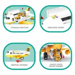 Electronic Transport Cargo Toy Airplane -Popfun electronic transport cargo toy airplane 885315