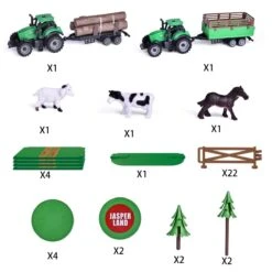Farm Toys Set 102pcs -Popfun farm toys set 102 pcs 408591