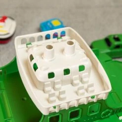 Toy Boat Bath Toys For Toddlers With 4 Mini Car Toys And 4 Bath Boat Squirters, Kids Ferry Boat For Bathtub Bathroom Pool Beach Toys -Popfun ferry bath toy boat 573934