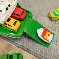 Toy Boat Bath Toys For Toddlers With 4 Mini Car Toys And 4 Bath Boat Squirters, Kids Ferry Boat For Bathtub Bathroom Pool Beach Toys -Popfun ferry bath toy boat 628926