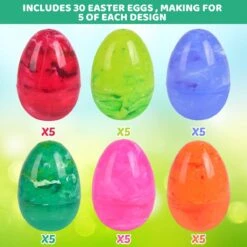 Fillable Easter Eggs Bulk Galaxy Themed 30pcs -Popfun fillable galaxy easter eggs bulk 30 pcs 865746